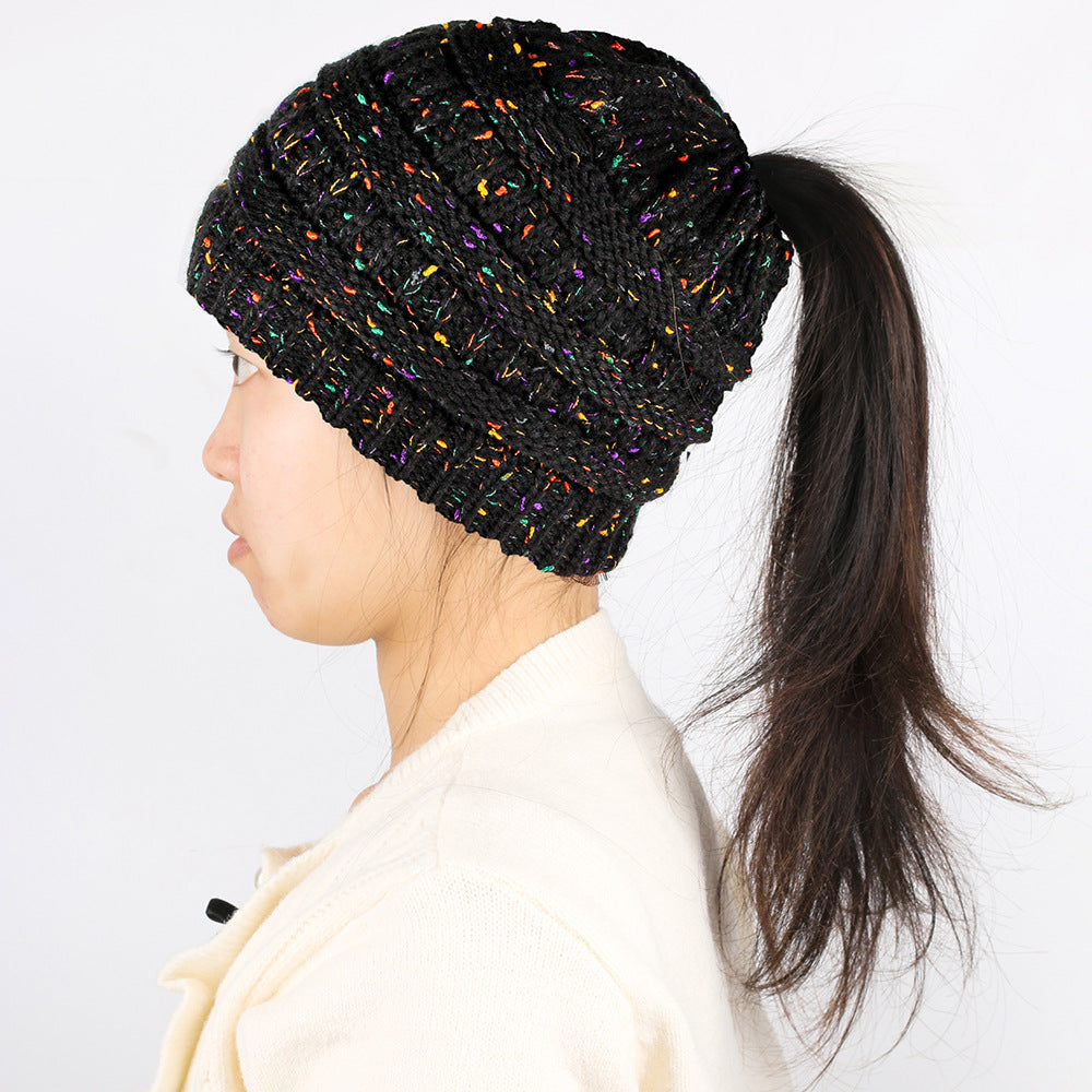 Wholesale Woolen Hat Ponytail Hat Knitted Hat